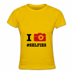 Tshirt I love Selfies pour femmes