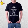 Tshirt homme Gamers don't die they respwn